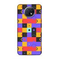Xiaomi Redmi Note 9T Uyumlu Kılıf Insomnia (37) Silicone Cover Mor Sarı