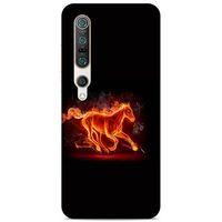 Lopard Xiaomi Mi 10 Pro Uyumlu Kılıf FireX (28) Arka Kapak Ateşli At