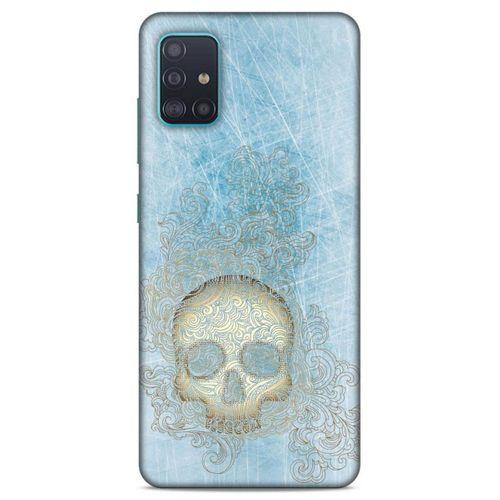 Lopard Samsung Galaxy A51 Uyumlu Kılıf Tattoo's (18) Telefon Kılıfları Mavi