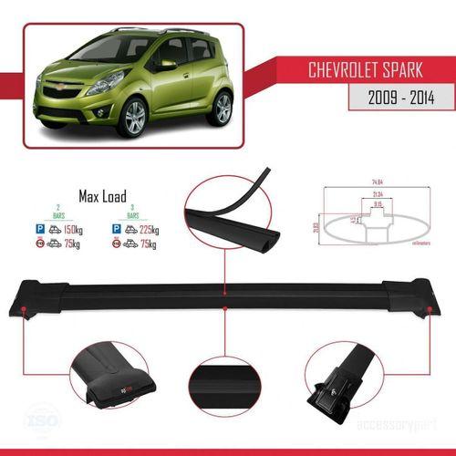 Chevrolet Spark 2009-2014 Arası ile Uyumlu FLY Model Ara Atkı Tavan Barı SİYAH