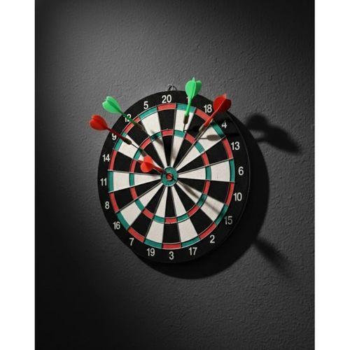 17 İnç Dart Tahtası Sağlam Ahşap Gövde Ve Metal İğneli Dart Okları