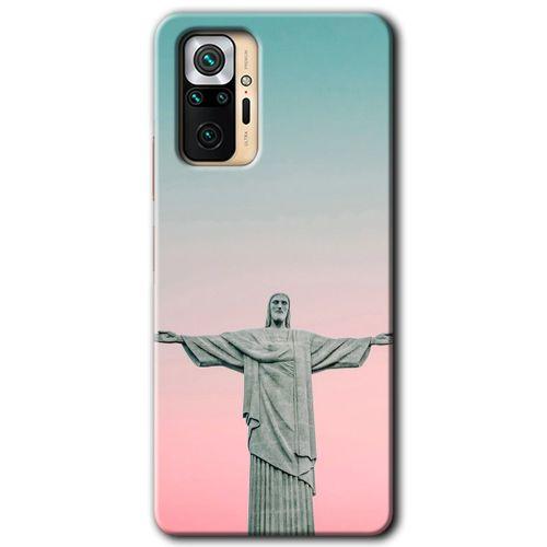 BeRa Aksesuar Xiaomi Redmi Note 10 Pro Kılıf Baskılı Kapak - Rio +Tam Kaplayan Mat Seramik