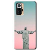 BeRa Aksesuar Xiaomi Redmi Note 10 Pro Kılıf Baskılı Kapak - Rio +Tam Kaplayan Mat Seramik