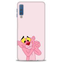 Samsung Galaxy A7 2018 Kılıf HD Baskılı Kılıf - Pembe Panter + Tam Ekran Koruyucu