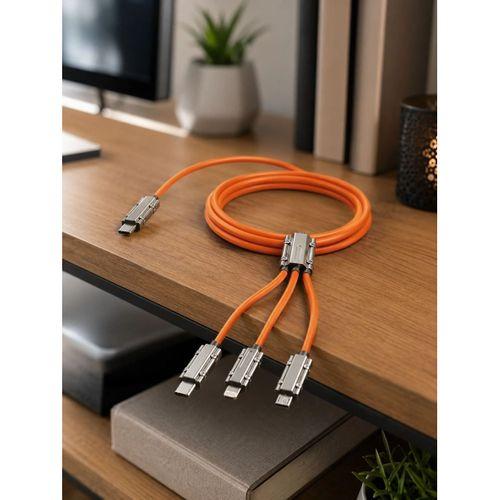 Çinko Alaşımlı Metal Konnektörlü Dayanıklı 6a Hızlı Şarj Kablosu