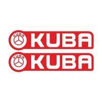 KUBA Kuba Kırmızı Cg Depo Yan Damla Sticker