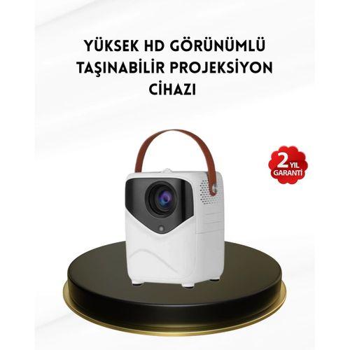 Mini Akıllı Projektör – 1080p Full Hd, 64gb Depolama, 2gb Ram, Uzaktan Kumanda Destekli