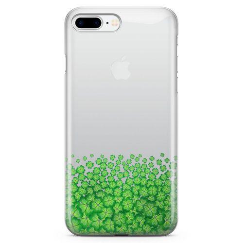 Apple iPhone 7 Plus Kılıf Yoncalar Arka Kapak Koruma Desenli Full Koruyucu