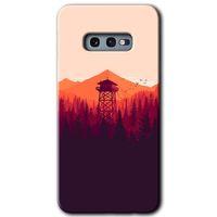 Galaxy S10e Kılıf HD Desen Baskılı Arka Kapak - Gözlem Kulesi + Kırılmaz Cam