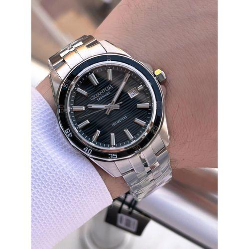 Quantum Sapphire Cizilmez Cam Çelik Kordon 2 Yıl Garantili 10 Atm Erkek Kol Saat EDG.1211.350