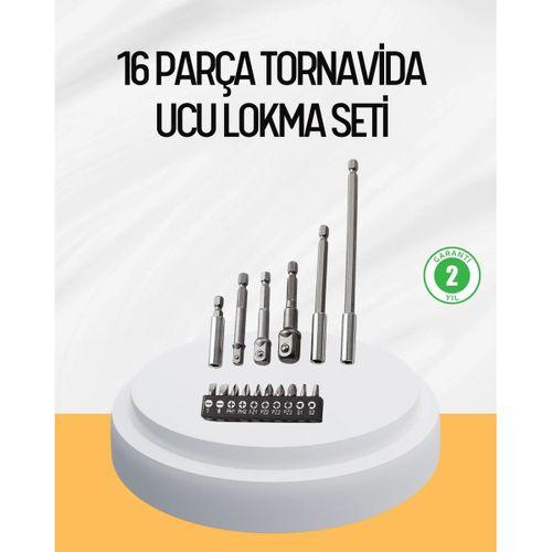 Ergonomik 16 Parça Bits Tornavida Uç Ve Adaptör Seti