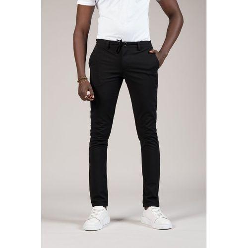 Slimfit Dokulu Dar Paça Beli Lastikli Ve İplikli Yazlık Jogger Pantolon