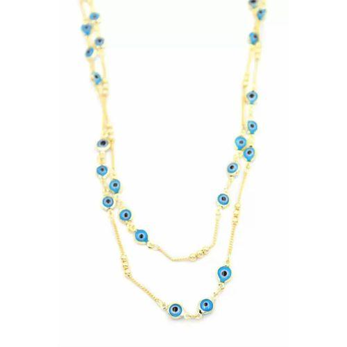 Nazar Kolye - 90 cm - Mavi