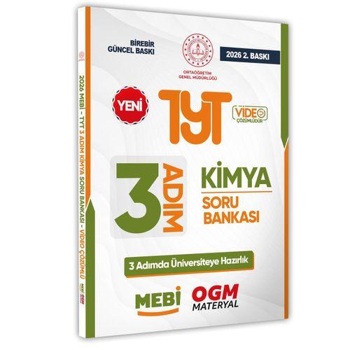 2026 TYT MEBİ-OGM 3 ADIM Kimya Soru Bankası RENKLİ A4 Boyut Video Çözümlü BASKI ÜCRETİ