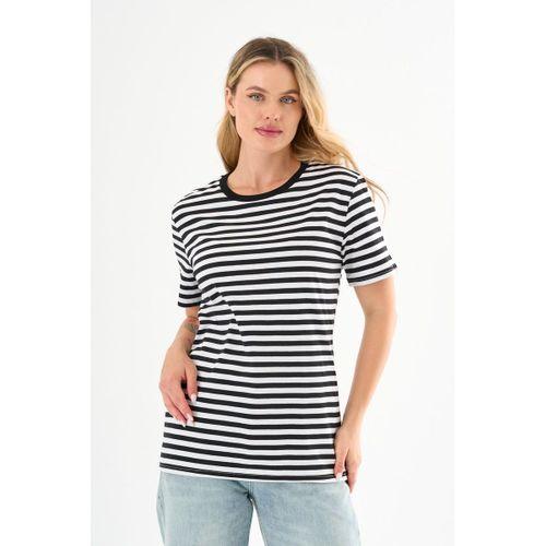 ALEXANDERGARDI Bisiklet Yaka Çizgili Kısa Kol T-shirt