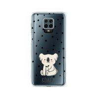 Redmi Note 9 Pro Koala Desenli Premium Şeffaf Silikon Kılıf