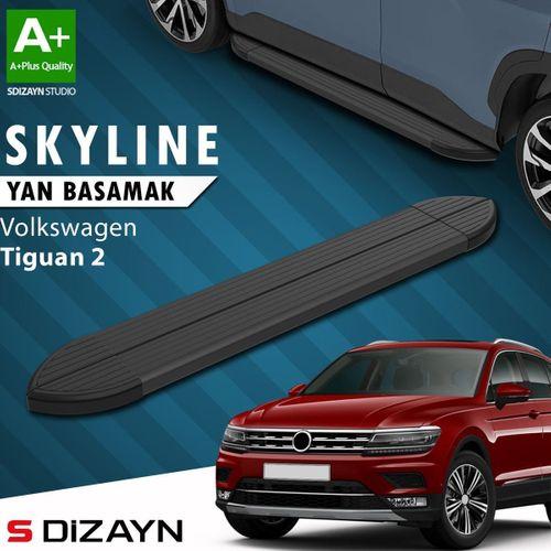 S-Dizayn VW Tiguan 2 Skyline Siyah Yan Basamak 173 Cm 2016-2024 A+ Kalite