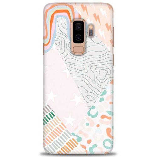 Samsung Galaxy S9 Plus Kılıf HD Baskılı Kılıf - Çok Renkli + Tam Ekran Koruyucu