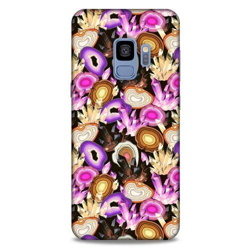 Samsung Galaxy S9 Kılıf Baskılı Özel Seri Taşlı (16) Kalın Kılıf