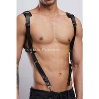Gömlek Üzeri Erkek  Harness Aksesuar, Omuz Detaylı Deri Harness - Brfm135
