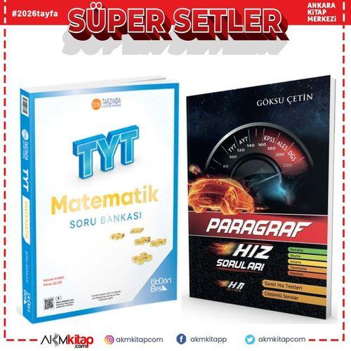 Üç Dört Beş TYT Matematik ile Hız ve Renk Paragraf Hız Soruları 2 Kitap Set