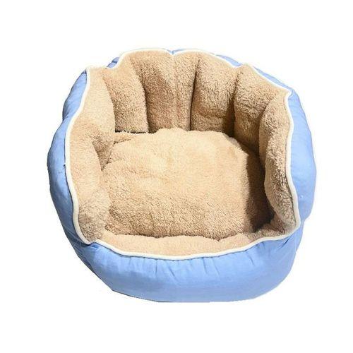 Süslüpati Kullanışlı Yıkanabilir Kumaş Silikon Elyaf Dolgulu Kedi Köpek Yatağı 45Cm