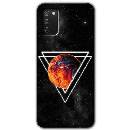 Samsung Galaxy A02s Kılıf Baskılı Kapak - Kızıl Gezegen +Tam Kaplayan Mat Seramik