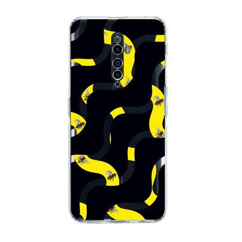 Oppo Reno 2z Wavy Bee Premium Şeffaf Silikon Kılıf