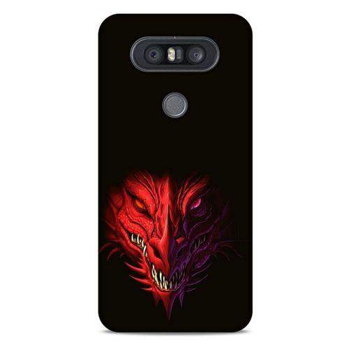 LG K41S - K51S Kılıf Dragons (16) Kalın Kılıf Kırmızı King Ejderha
