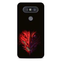LG K41S - K51S Kılıf Dragons (16) Kalın Kılıf Kırmızı King Ejderha