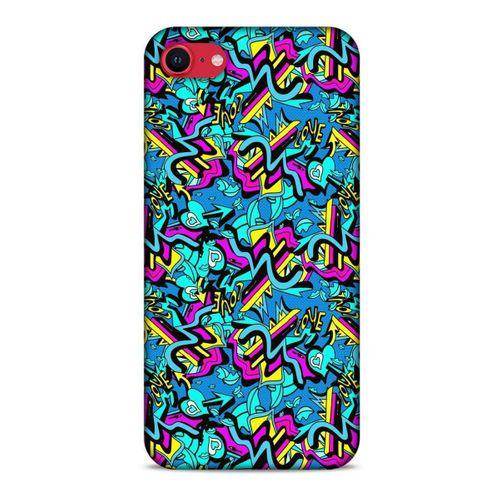 Graffitix (30) Desenli Silikon Kapak Apple iPhone SE 2020 Kılıf
