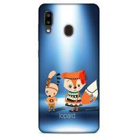 Samsung Galaxy A20 Kılıf FunnyMaX (1) Kılıfı Mavi Beyaz