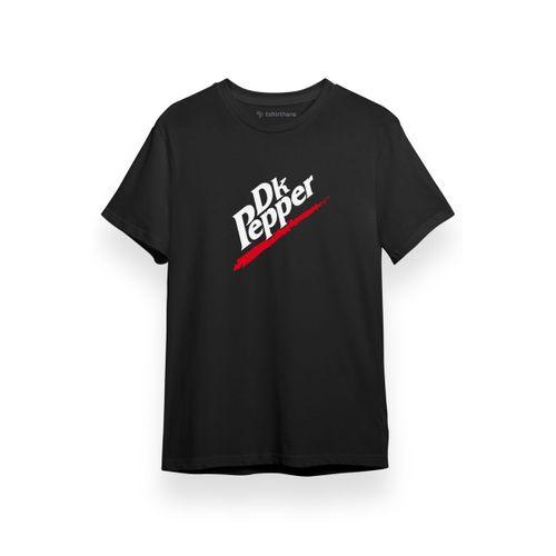Steins Gate DK Pepper Siyah Kısa kol Erkek Tshirt