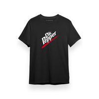 Steins Gate DK Pepper Siyah Kısa kol Erkek Tshirt
