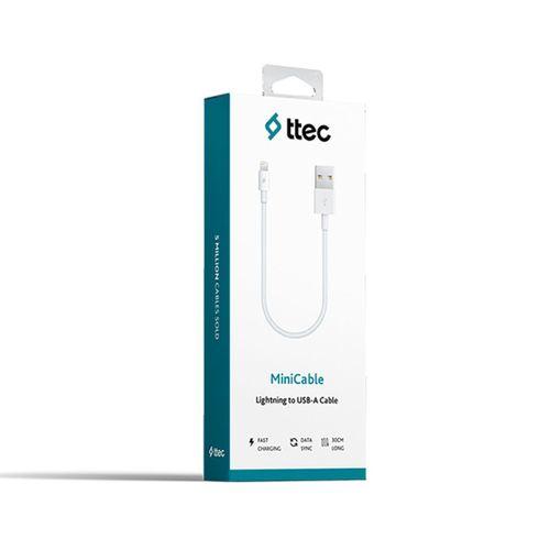 Ttec 2Dk7512B Minicable 30Cm Iph. Şarj Kablosu Beyaz