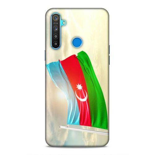Realme 5i Uyumlu Kılıf Azarbaijan (7) Telefon Kılıfı Gökyüzü Bayrak