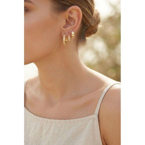 3 lü Set Gold Renk Halka Model Küpe