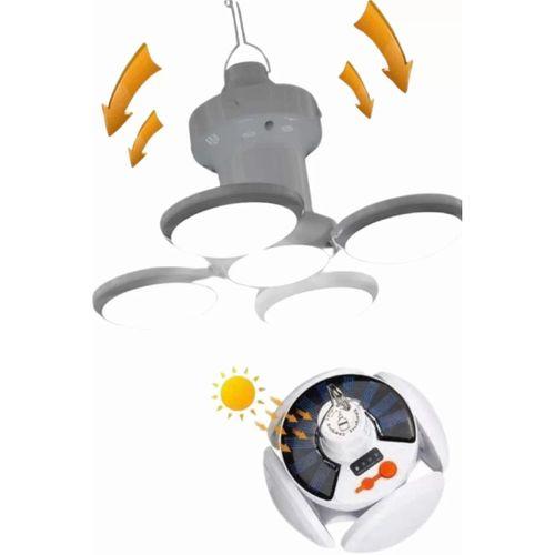 Kamp Lambası Güneş Enerjili Solar 5 Kanatlı Katlanır Lamba Karavan