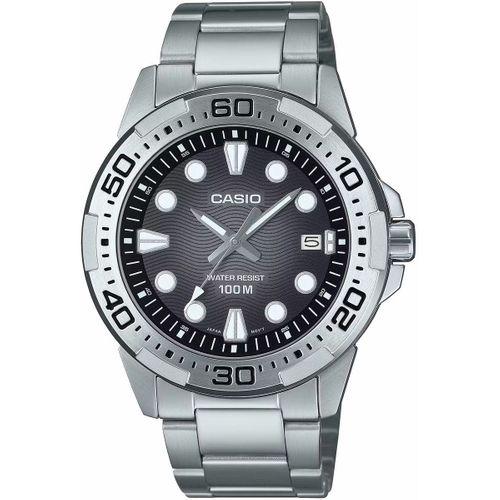 Casio MTD-140D-1AVDF Quartz Çelik Gri Siyah Kadran 10 ATM 44 mm Erkek Kol Saati