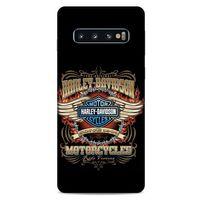 Samsung Galaxy S10 Uyumlu Kılıf Motorsiklet (6) Silikon Kılıf Harley Davidson