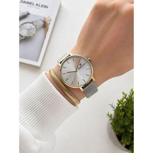 Daniel Klein 2 Yıl Garantili Hasır Çelik Kordon 3 Atm Suya Dayanıklı Kadın Kol Saati HS12809.5