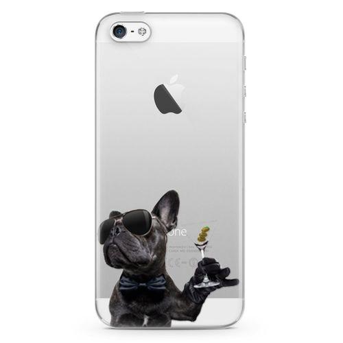 Apple iPhone 5 Kılıf French Bulldog Arka Kapak Koruma Desenli Full Koruyucu