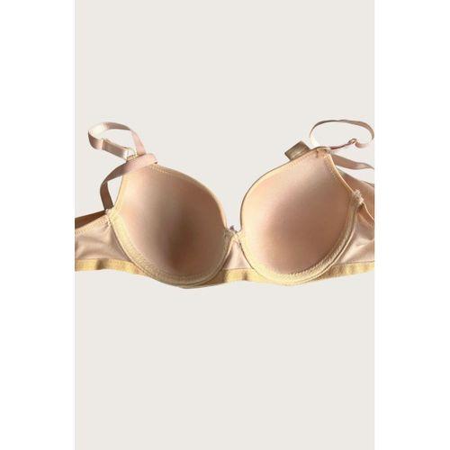 Ten-beyaz 2'li Mikro Kumaş Push Up Dolgulu Balenli Günlük Destekli Sütyen