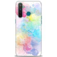Realme 5 Pro Kılıf HD Baskılı Kılıf - Renk Paleti + Tam Ekran Koruyucu