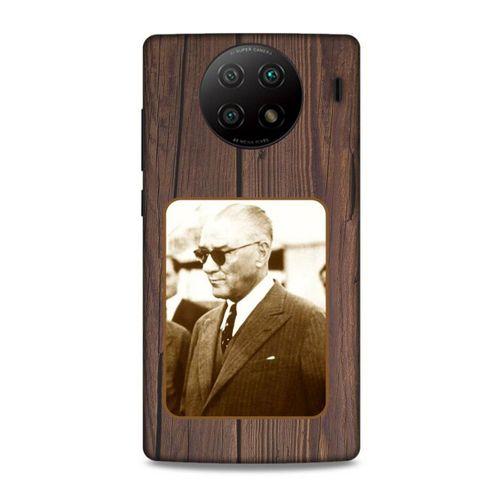 Lopard Xiaomi Redmi Note 9 5g Uyumlu Kılıf Atatürk (28) Arka Kapak