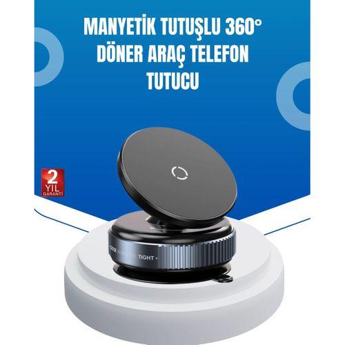Evrensel Manyetik Araç Telefon Tutucu 360° Döner Başlık