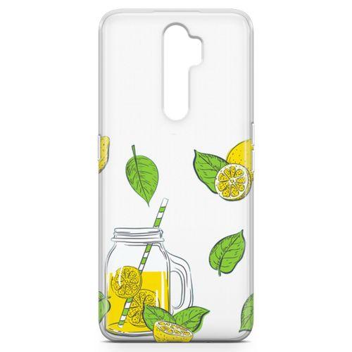 Oppo A5 2020 Kılıf Naneli Ev Limonatası Arka Kapak Koruma Desenli Full Koruyucu