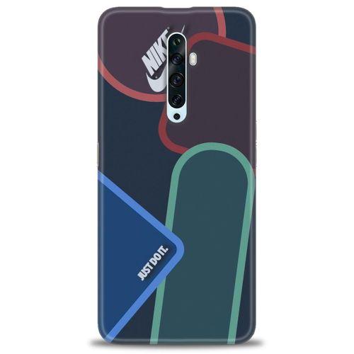 Oppo Reno 2Z Kılıf HD Baskılı Kılıf - Just Do It + Tam Ekran Koruyucu