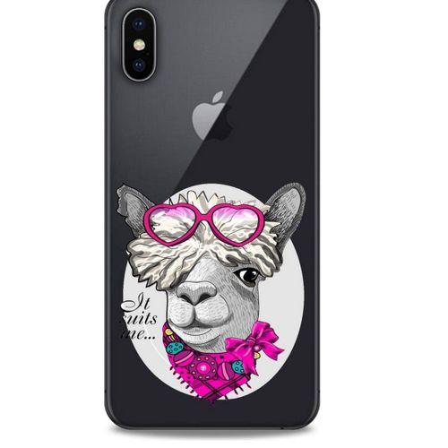 Zoologix (48) Apple iPhone XS Max Şeffaf Kılıf Silikon Desenli