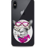 Zoologix (48) Apple iPhone XS Max Şeffaf Kılıf Silikon Desenli
